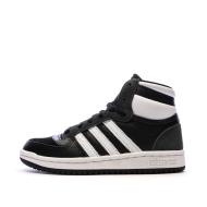 Baskets Noir/Blanc Garçon Adidas Top Ten pas cher