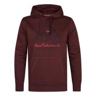 Sweat à Capuche Bordeaux Homme Petrol Industries Print