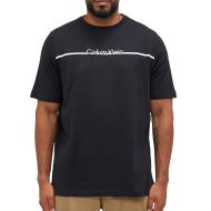 T-shirt Noir Homme Calvin Klein Jeans Split Line