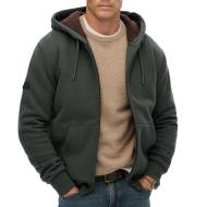 Veste Zippé Kaki Homme Superdry Borg pas cher