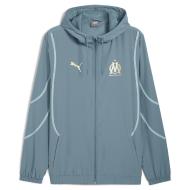 OM Veste Prématch Bleu Clair Homme Puma 24/25 pas cher