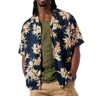 Chemise Manches Courtes Marine/Orange Homme Kaporal Royale