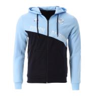 Sweat Zippé Bleu/Noir Homme Le Coq Sportif Ab Fanwear pas cher