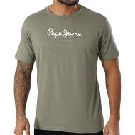 T-shirt Kaki Homme Pepe jeans Eggo AQW