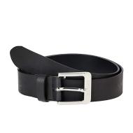 Ceinture Levi's Noire Femme en Cuir avec Boucle Métallique Argentée pas cher
