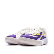 Chaussures de Basketball Blanches Homme Puma All-pro Nitro vue 6