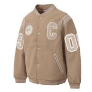Chaqueta Converse Bomber Luxe Varsity, Beige, Hombre