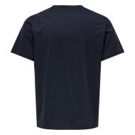T-shirt Marine Homme Only & Sons Chinois vue 2