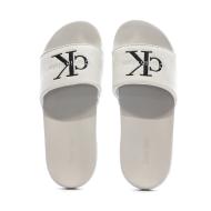 Claquette Beige Homme Calvin Klein Jeans Slide vue 3