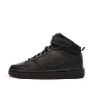Baskets Noir Mixte Nike Court Borough Mid 2 pas cher