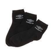 X3 Paires de Chaussettes Noir Homme Umbro Lowcuts