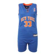 New York Ensemble de basket Bleu/Orange Enfant Sport Zone pas cher