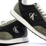Baskets Noir/Kaki Homme Calvin Klein Jeans Retros vue 7