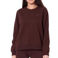 Sweat Marron Femme Tommy Hilfiger Tjw Reg S Flag pas cher