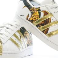 Baskets Blanches Mixte Adidas Superstar Yu-Gi-Oh vue 7