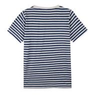 Camiseta azul marino/blanca para mujer TBS Encre ver 2