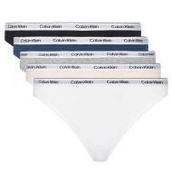 x5 Slips Noir/Gris/Bleu Femme Calvin Klein Jeans 000QD5208E pas cher