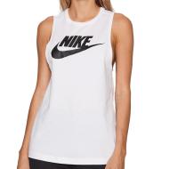 Débardeur Blanc Femme Nike Muscle Futura New pas cher
