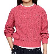 Pull Rose Fille Tommy Hilfiger Chenille pas cher