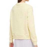 Sweat Jaune Femme Tommy Hilfiger Badge Crew vue 2