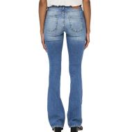 Jean Flared Bleu Clair Femme Only Blush Mid Flared vue 2