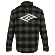 Veste Noire/Kaki Homme Umbro Flanel vue 2