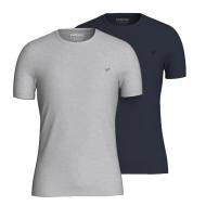 x2 T-shirts Marine/Gris Homme Kaporal RIFTH pas cher