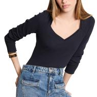T-Shirt Manches Longues Marine Femme Morgan TRESOR