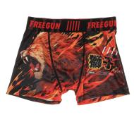 Boxer Noir/Orange Enfant Freegun Lion pas cher