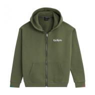 Sweat Zippé Kaki Homme Kickers Zip Up Hoody pas cher