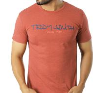 T-shirt Orange Homme Teddy Smith Basic Mc