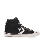 Baskets Noires Garçon Converse Pro Blaze Strap Leather vue 2