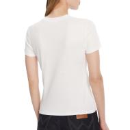 T-Shirt Blanc Femme Calvin Klein Jeans Supima vue 2