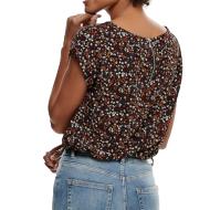 Top Imprimé Marine à fleurs Femme Only Vic vue 2