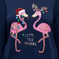 Sweat de Noel Marine Femme Only Onlyda Christmas vue 3