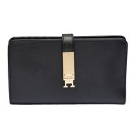 Portefeuille à deux volets Noir Femme Tommy Hilfiger Heritage Med pas cher