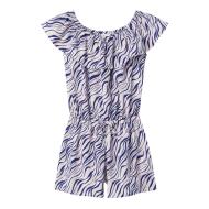 Combishort Bleu/Blanc à fleurs Fille Name it Vinaya pas cher