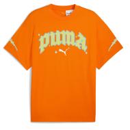 T-Shirt Orange/Jaune Homme Puma Hoops X Rick And Morty pas cher