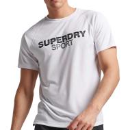 T-shirt Blanc Homme Superdry Train Active pas cher