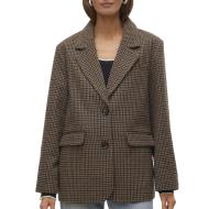 Blazer Pied poule Marron Femme Vero Moda Julie pas cher