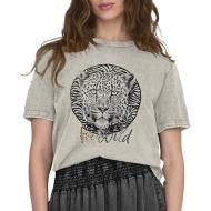 T-shirt Beige Femme JDY Elina