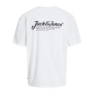 T-shirt Blanc Garçon Jack & Jones Beau vue 2