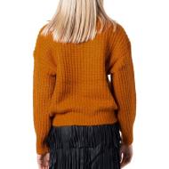 Pull Orange Femme Vila SUBA vue 2