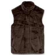 Gilet Fausse Fourrure Marron Femme Vero Moda Japoppy pas cher