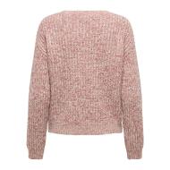 Pull Rose/Écru Femme JDY Yandi vue 2