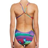 Maillot de bain 1 piece Multicolore Femme Nike Cutout vue 2
