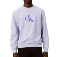 Sweat Bleu Homme Calvin Klein Jeans 350terry Mono pas cher