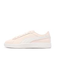 Baskets Rose/Blanc Femme Puma Smash pas cher