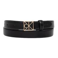 Ceinture Noire Femme Calvin Klein Jeans Emblem pas cher