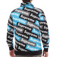 Sweat Bleu imprimé Homme Supreme Grip Wood vue 2